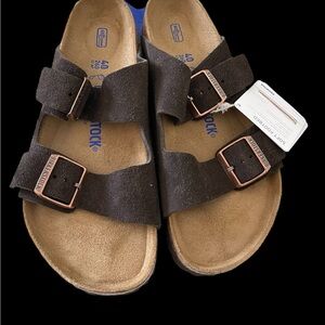 Birkenstock Arizona Sandals, Mocha Suede